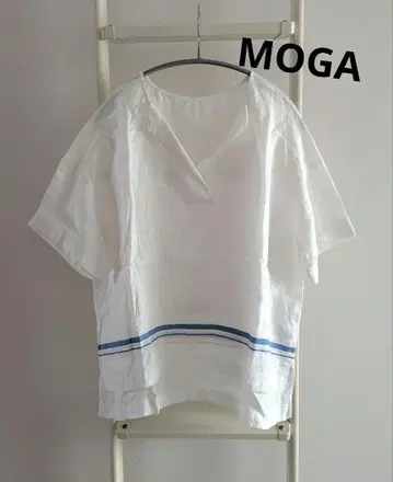 MOGA 모가**린넨 스키퍼 셔츠 블라우스 라인