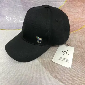 Paul Smith 블랙 야구 모자/오가닉 코튼 100%/BLACK