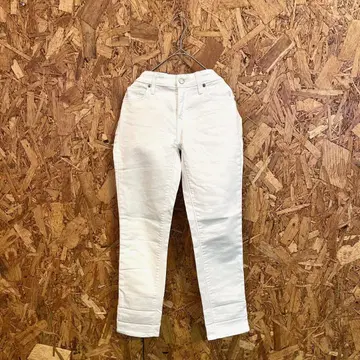 Gap 갭 캐주얼 팬츠 코튼 100% 화이트 데님 여성용