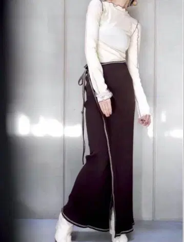 Baserange 베이스레인지 Brig Skirt 리브 롱 스커트