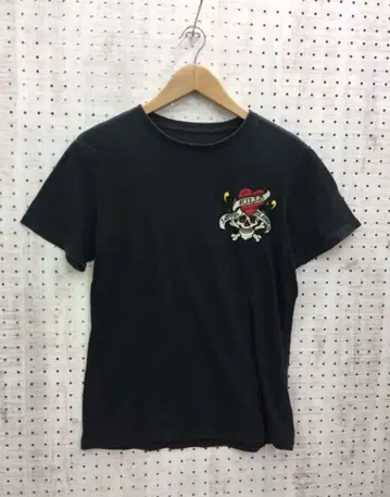 Y2K 맥브링 구제 의류 ed hardy 스컬 타투 자수 티셔츠
