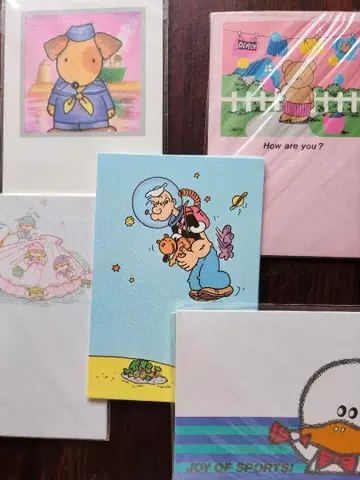 레트로 엽서 여러가지 H29 코쿠요 리릭 뽀빠이 펭킨 쇼와 레트로