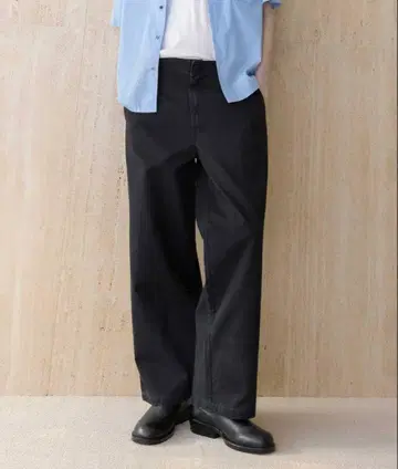 디키즈 가먼트 다이 트윌 배기 팬츠 32인치 블랙