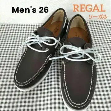 REGAL 다크 브라운 데크 슈즈 26cm 리갈