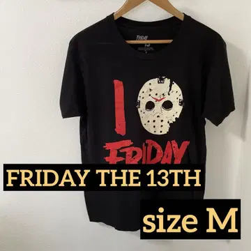제이슨 FRIDAY THE 13TH 티셔츠 M 사이즈 블랙 호러
