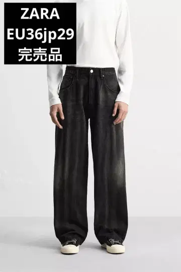 ZARA 자라 배기 핏 스티치 청바지 EU36 jp29 완판템