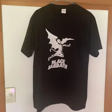 블랙 사바스 티셔츠 밴딩 티셔츠