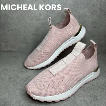 컨디션 최상! MICHAEL KORS BODIE 로고 테이프 슬립온 23