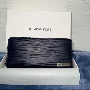 CK CALVIN KLEIN 블랙 장지갑