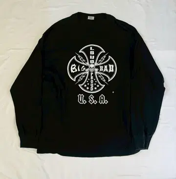 90's MADE IN USA Murina 스컬 바이크 롱 T셔츠