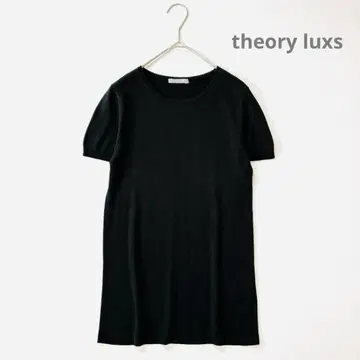 띠어리 럭스 theory luxs 실크 코튼 리브 니트