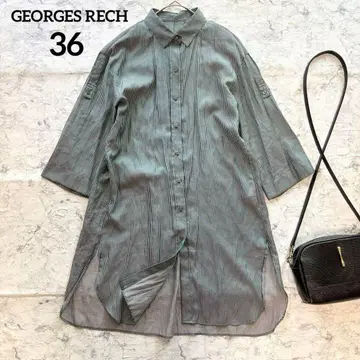 [ GEORGES RECH ] 조르쥬 레쉬 스트라이프 셔츠 튜닉 겉옷
