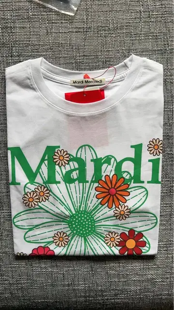 새상품 마르디메크르디 Mardi Mercredi 꽃무늬 프린트 티셔츠