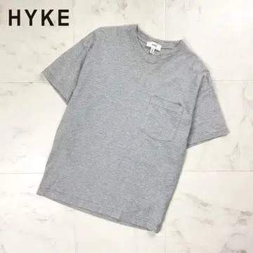 새상품급 HYKE 크루넥 반팔 티셔츠 반팔 그레이 사이즈 2*CD1298