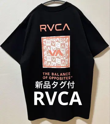 택 포함 새상품 RVCA 루카 양면 브랜드 로고 헤비 웨이트 티셔츠