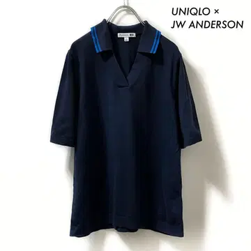 UNIQLO 유니클로 JWA 폴로 스웨터 반팔 블루 파랑 여성용