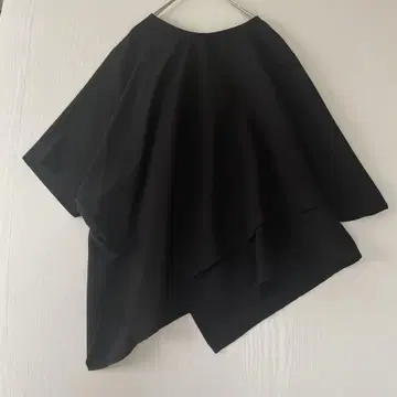 야마다야 택 포함 새상품 FENNEL 비대칭 티셔츠 일본제 블랙