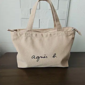 agnis b. 베이지 토트백