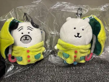 나가노 캐릭터들 비가 오네요 마스코트 곰 퍼그 세트