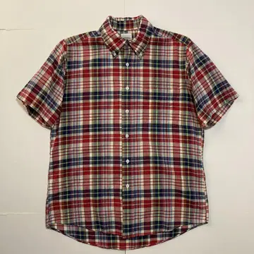 새상품급 BAGGY 배기 정통 인도 마드라스 셔츠 S