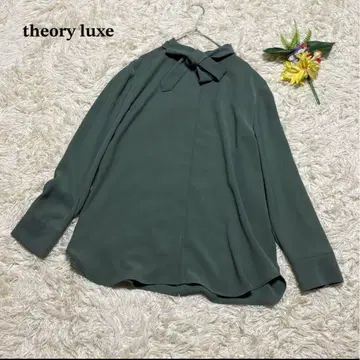theory luxe 2Way 보타이 블라우스 Jens 그린 42