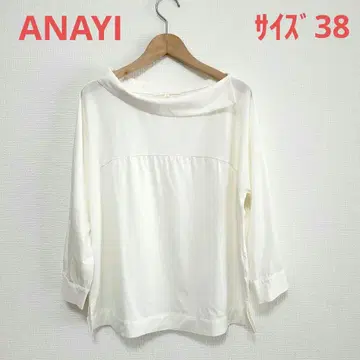 ANAYI 사이즈 38 신축성 좋음 화이트 7부 소매 셔츠