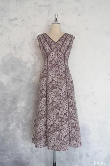 Lace Trimmed Floral Dress