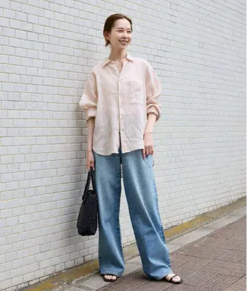 저널 스탠다드 린넨 레귤러 카라 셔츠 2025SS