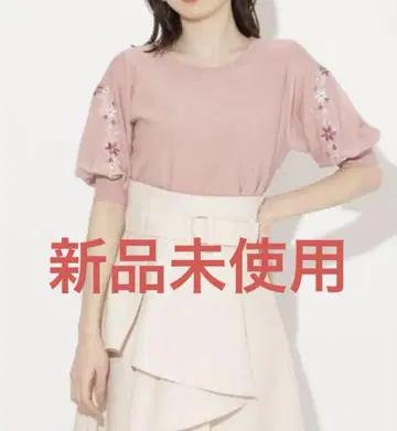 레이스 자수 풀오버(핑크)
