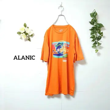 ALANIC 호놀룰루 마라톤 반팔 티셔츠 프론트 프린트 S