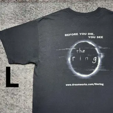 빈티지 더 링 the ring 호러 영화 무비 티셔츠 블랙