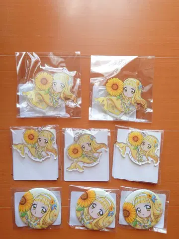 피치피치핏치 쿠지비키도 아크릴 스탠드 캔뱃지 아크릴 키링 코코 세트
