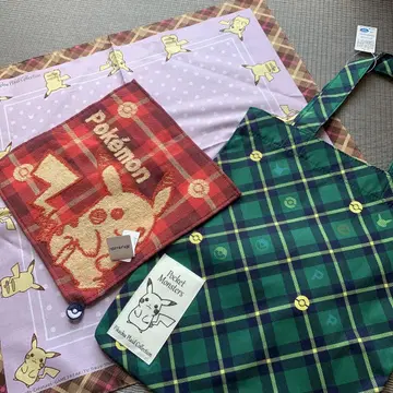 Pikachu Plaid Collection 피카츄 3세트! 새상품!