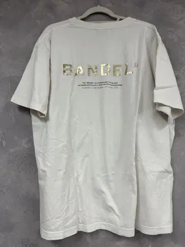 BANEL 로고 티셔츠 화이트 XXL