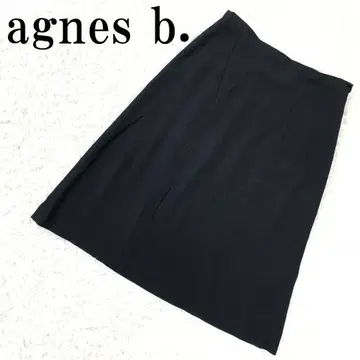 agnes b. 아녜스베 플레어 스커트 블랙 36 B8792