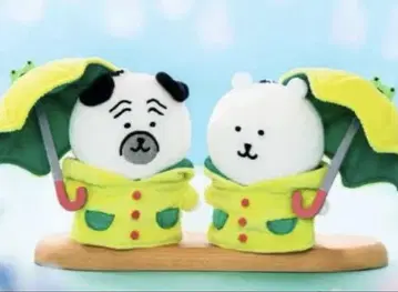 나가노 나가노 캐릭터 비가 오네요 마스코트 퍼그 곰 2개 세트