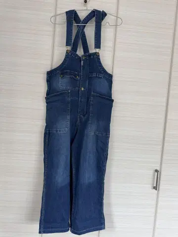 데님 살로펫 오버롤