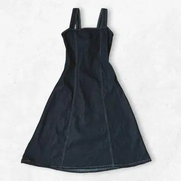00년대 vintage 데님 원피스 백 캐주얼 A라인