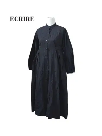 ECRIRE 에크릴 [양 콜라보] 박스 턱 롱 셔츠 원피스