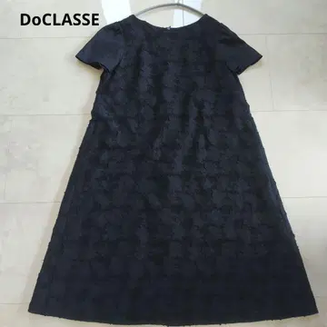 빅 사이즈 DoCLASSE 플라워 자카드 자수 원피스