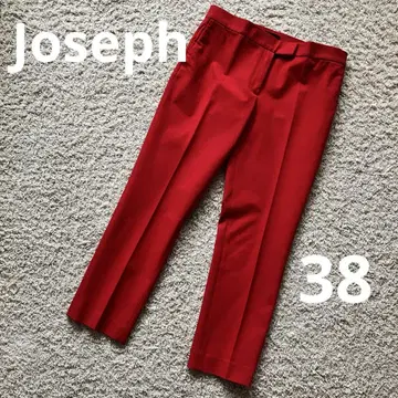 JOSEPH 슬림 레그 팬츠 빨간색 퀸 Queen 9부 사브리나 크롭