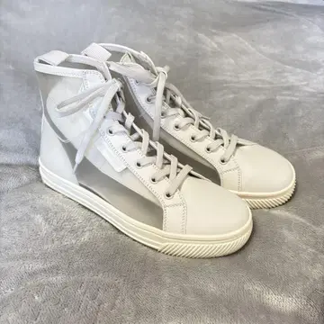 새상품급 쟈니비토로시 하이컷 스니커즈 화이트