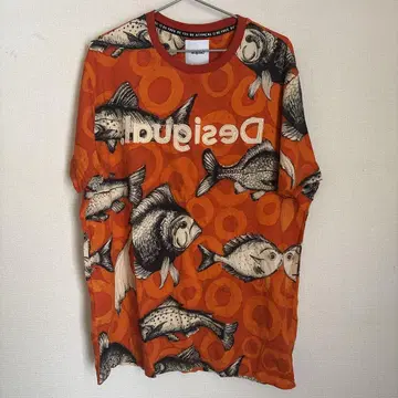 Desigual 물고기 패턴 티셔츠 XL