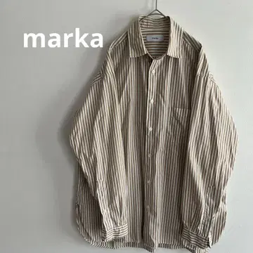 marka 스트라이프 오버 셔츠