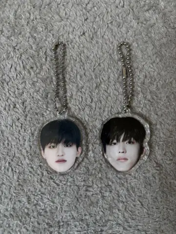 treasure 정우 얼굴 아크링 키링