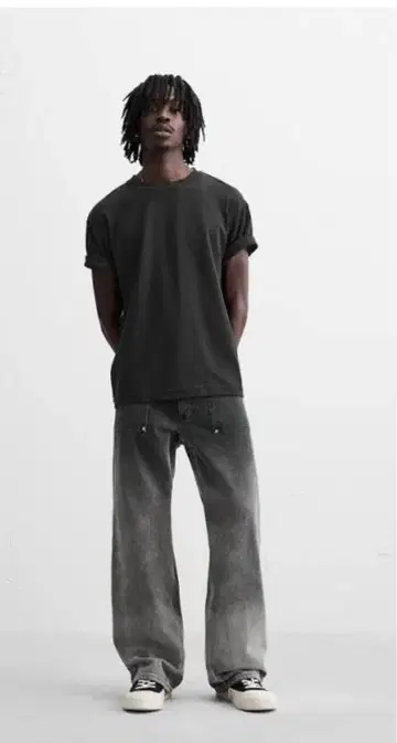 ZARA 자라 플레어 핏 워시 가공 청바지 38