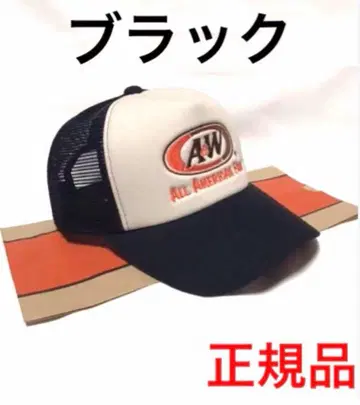 A&W 메쉬 캡 모자 블랙 오키나와 엔더