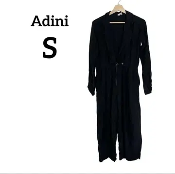 Adini 블랙 검정  작업복 올인원 S 사이즈
