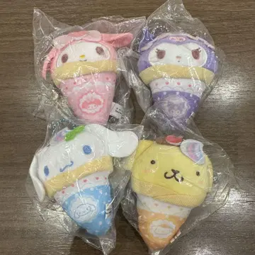 산리오 크레이프 싸개 마스코트 세트