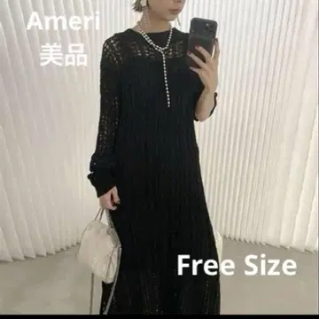 Ameri MEDI TAPE YARN KNIT DRESS 새상품급